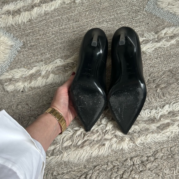 YSL Saint Laurent Anja 105 Leather Pumps - Picture 6 of 10